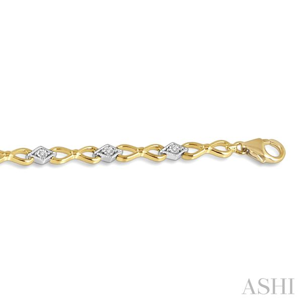 10K Yellow Gold Diamond Tennis Bracelet Image 3 Van Adams Jewelers Snellville, GA