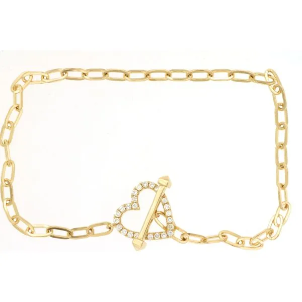 Diamond Heart Toggle Bracelet Van Adams Jewelers Snellville, GA