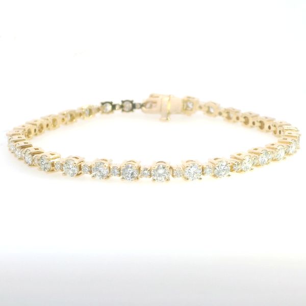 5 CT 14K Yellow Gold Diamond Bracelet Van Adams Jewelers Snellville, GA