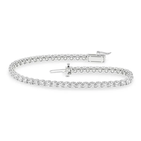 7 CT 14K White Gold Lab Grown Diamond Bracelet Van Adams Jewelers Snellville, GA