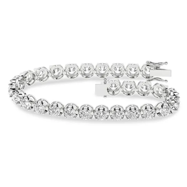 14K White Gold 10 CT Lab Grown Diamond Bracelet Van Adams Jewelers Snellville, GA