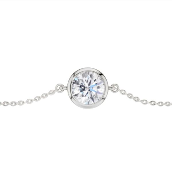Bezel-Set Solitaire Bracelet Image 2 Van Adams Jewelers Snellville, GA