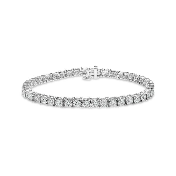 5 CT Sterling Silver lab Grown Diamond Bracelet Van Adams Jewelers Snellville, GA