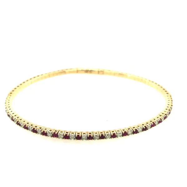 Ruby and Diamond Bangle Van Adams Jewelers Snellville, GA