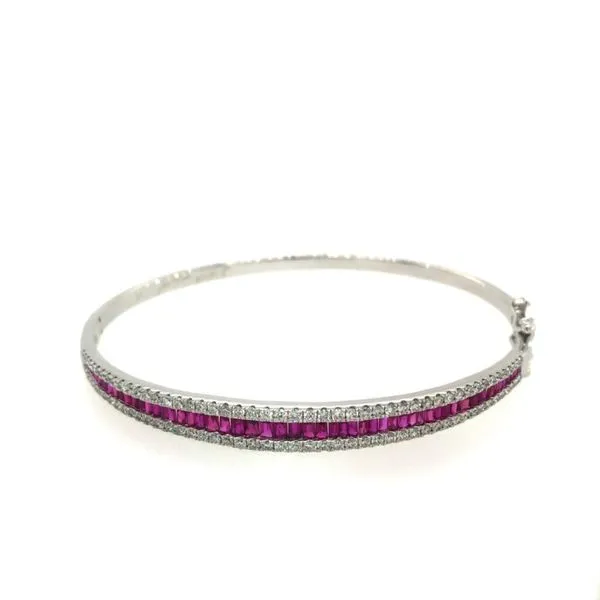 Ruby and Diamond Bangle Van Adams Jewelers Snellville, GA