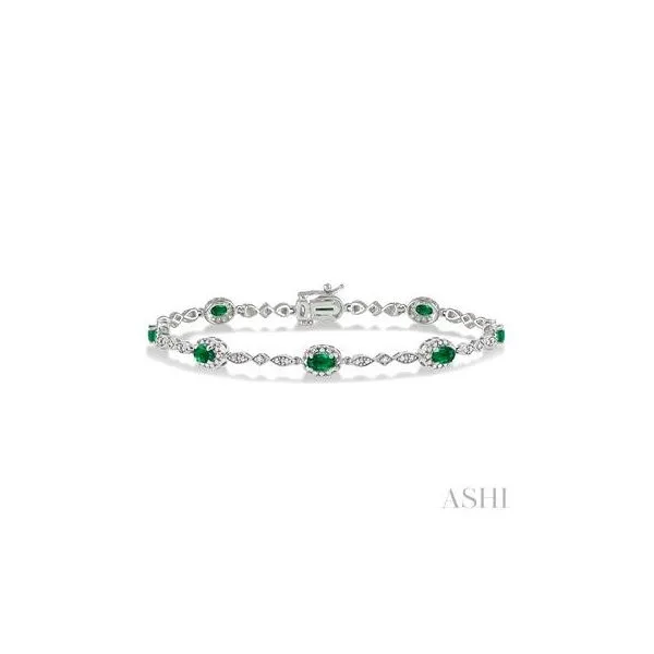 Emerald and Diamond Bracelet