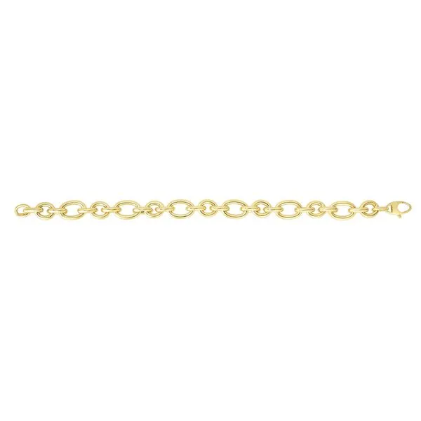 14K Yellow Gold Link Bracelet Van Adams Jewelers Snellville, GA