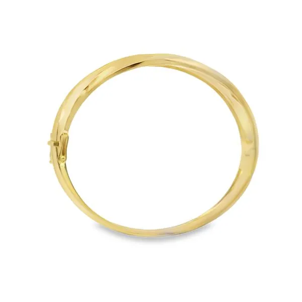 14K Yellow Gold Ridged Bracelet Image 3 Van Adams Jewelers Snellville, GA