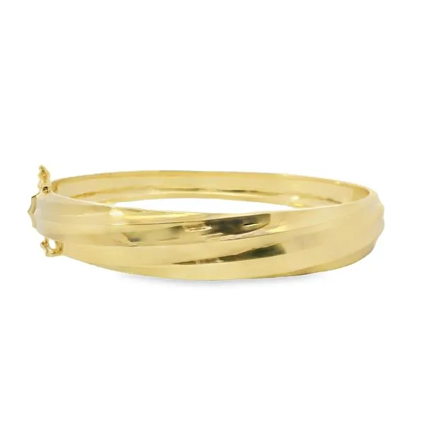 14K Yellow Gold Ridged Bracelet Van Adams Jewelers Snellville, GA