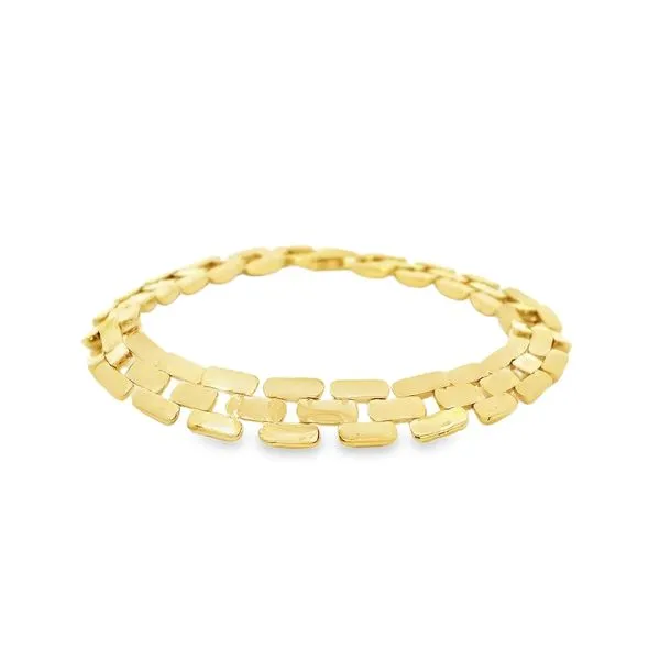 14K Yellow Gold Panther Style Bracelet Van Adams Jewelers Snellville, GA
