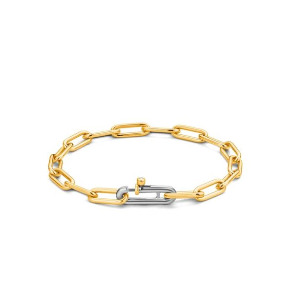 Silver and 18K yellow Gold Bracelet Van Adams Jewelers Snellville, GA