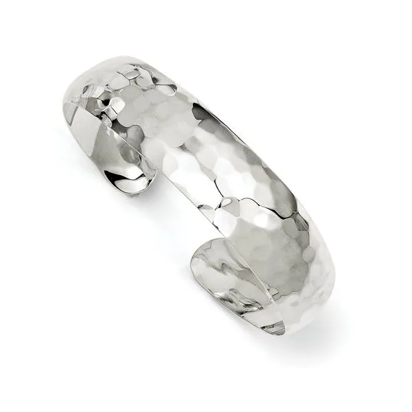 Sterling Silver Hammered Cuff Bracelet Van Adams Jewelers Snellville, GA