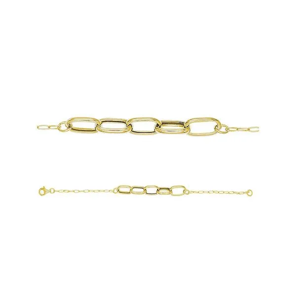 KIM & Co. Italian Gold Plated Link Bracelet similar item image