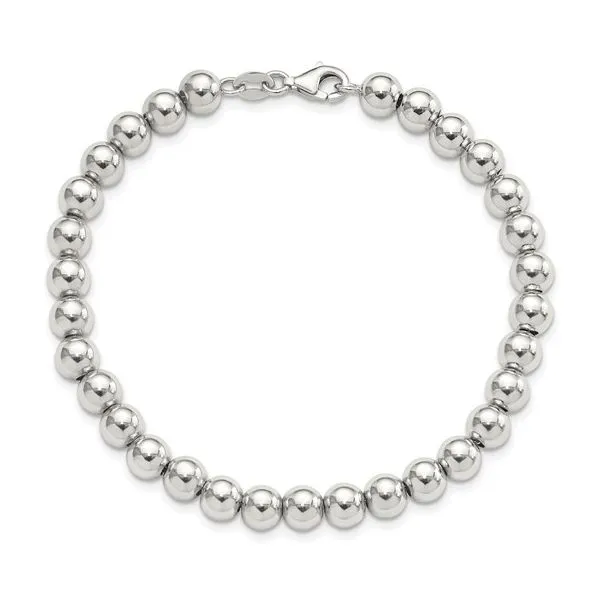 Sterling Silver Beaded 7.5