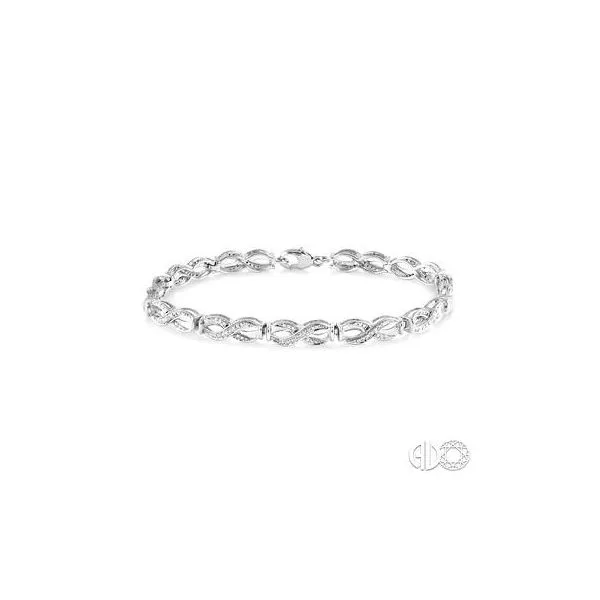 Silver Swirl Diamond Bracelet Van Adams Jewelers Snellville, GA