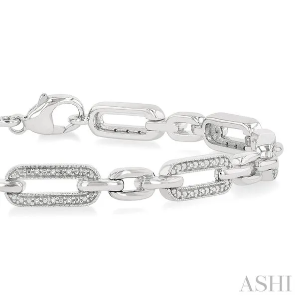 Silver Diamond Bracelet Image 2 Van Adams Jewelers Snellville, GA