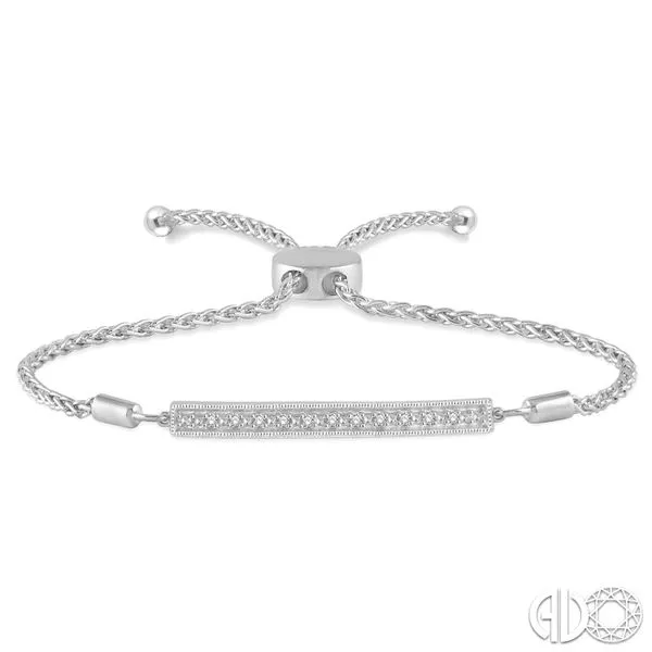 Silver Bar Lariat Diamond Bracelet Van Adams Jewelers Snellville, GA