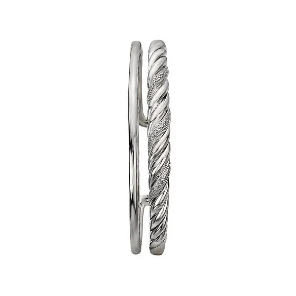 Silver Diamond Bracelet Image 3 Van Adams Jewelers Snellville, GA