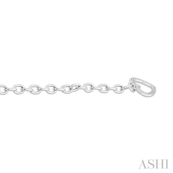 Silver Diamond Bracelet Image 3 Van Adams Jewelers Snellville, GA