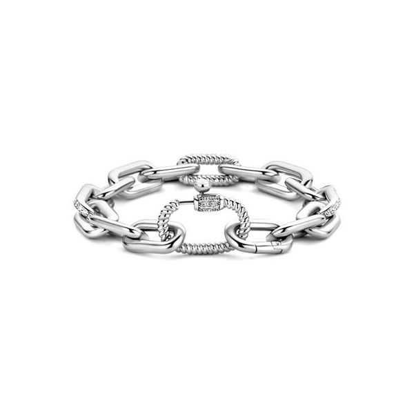 Ti Sento - Milano chunky chain silver bracelet Van Adams Jewelers Snellville, GA