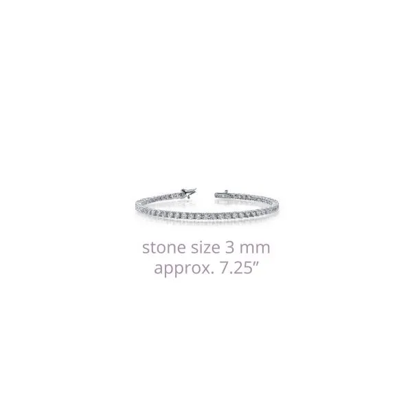 5.25 Ctw Classic Tennis Bracelet With Simulated Diamonds Van Adams Jewelers Snellville, GA