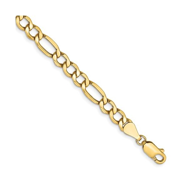 Men's 14K Yellow Gold Figaro Necklace 7 mm Van Adams Jewelers Snellville, GA