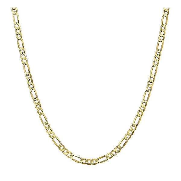 14K YG 4 MM Figaro Necklace Van Adams Jewelers Snellville, GA
