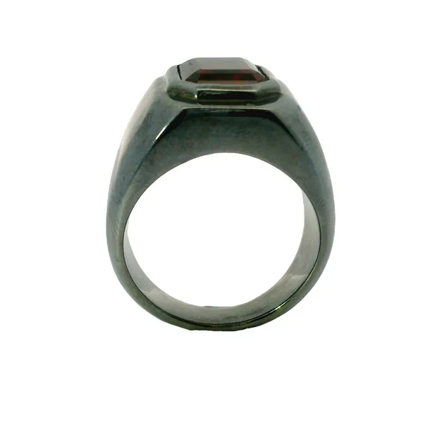 LAB - RUBY MEN FASHION RING STERLING SILVER Image 3 Van Adams Jewelers Snellville, GA