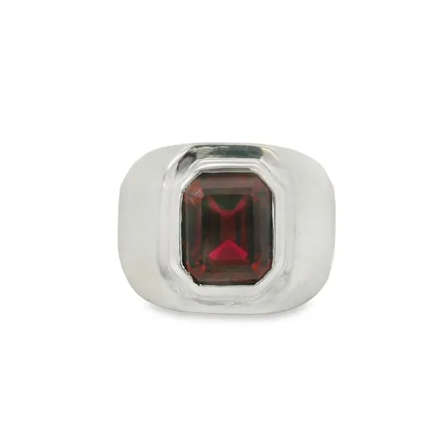 LAB - RUBY MEN FASHION RING STERLING SILVER Van Adams Jewelers Snellville, GA