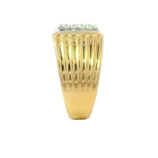 14K Two Tone Diamond Fashion Ring Image 4 Van Adams Jewelers Snellville, GA