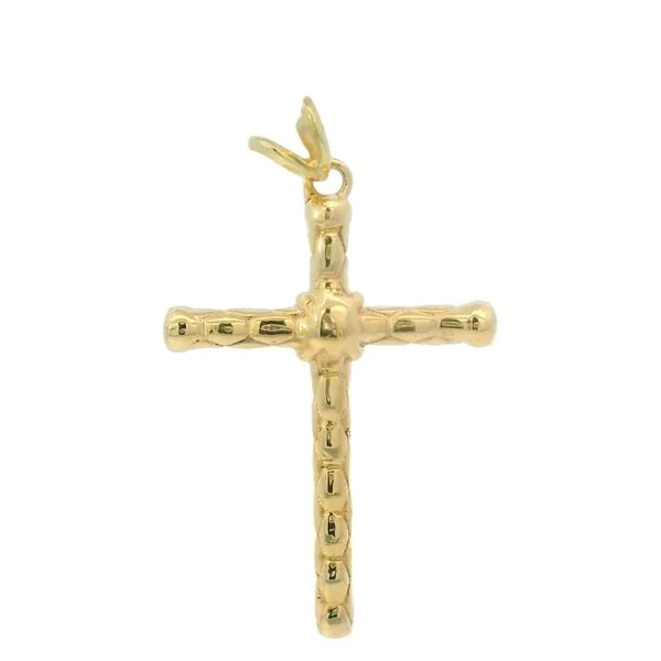 10K Yellow Gold Snake Skin Cross Van Adams Jewelers Snellville, GA