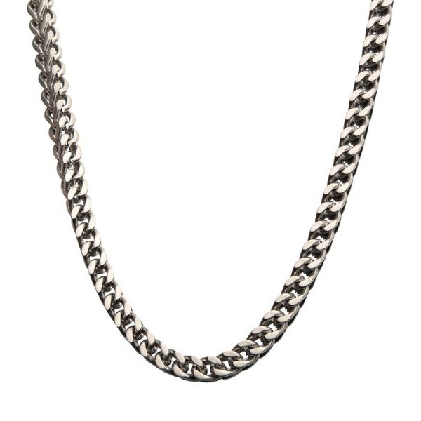 Stainless Steel 6 mm Franco Chain Necklace Van Adams Jewelers Snellville, GA