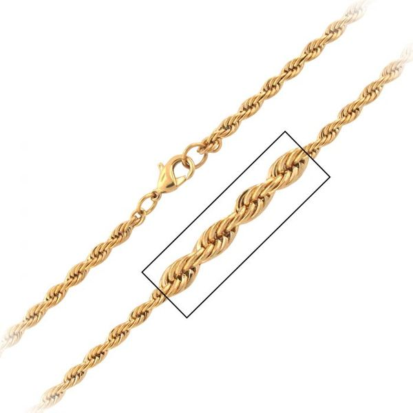 Gold Plated French Rope Chain Van Adams Jewelers Snellville, GA
