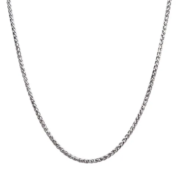 4mm Steel Wheat Chain Necklac Image 2 Van Adams Jewelers Snellville, GA