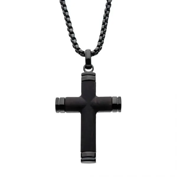 Gents Stainless Steel Cross Necklace Van Adams Jewelers Snellville, GA