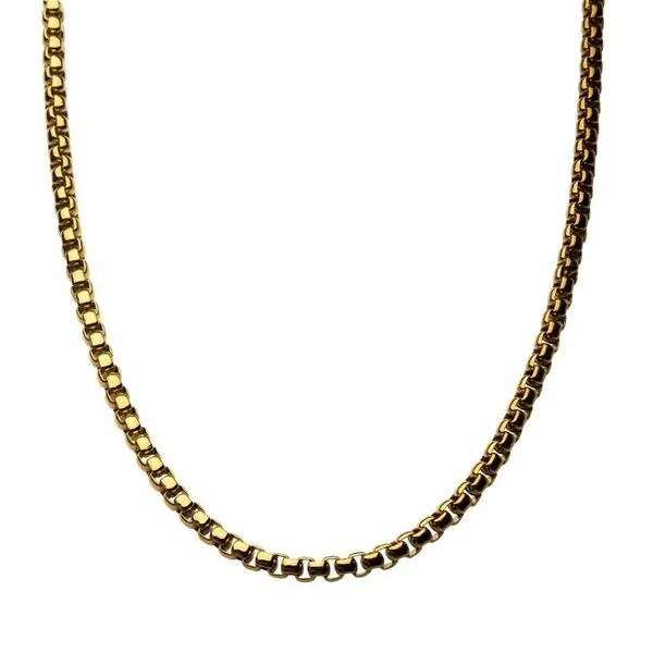 GOLD IP BOLD BOX CHAIN Image 2 Van Adams Jewelers Snellville, GA