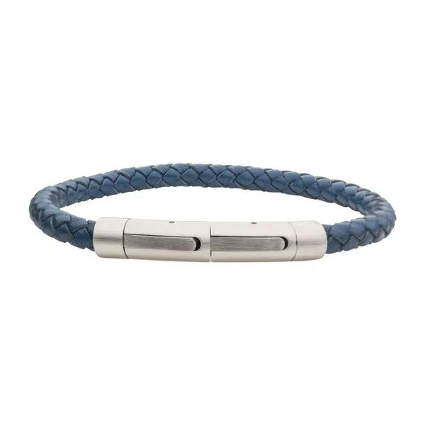 6mm Blue Genuine Leather Bracelet Van Adams Jewelers Snellville, GA