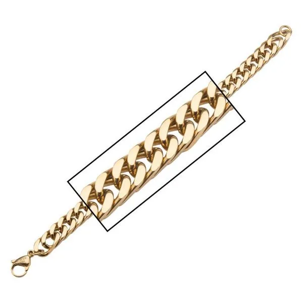 Gold Plated Curb Chain Bracelet Van Adams Jewelers Snellville, GA