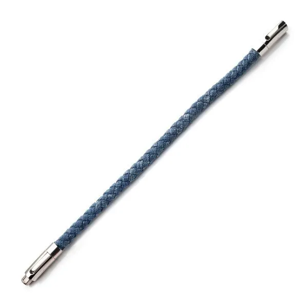 Denim Blue Stainless Steel Bracelet Image 2 Van Adams Jewelers Snellville, GA
