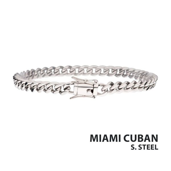 6mm Steel Miami Cuban Chain Bracelet Van Adams Jewelers Snellville, GA