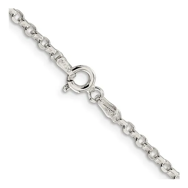 Sterling Silver 2.5mm Diamond-cut Cable Chain Image 3 Van Adams Jewelers Snellville, GA