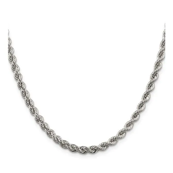 Silver Rope Chian Image 2 Van Adams Jewelers Snellville, GA