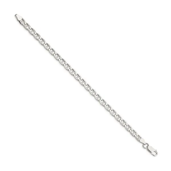 Sterling Silver 5.7mm Flat Cuban Anchor Chain Van Adams Jewelers Snellville, GA