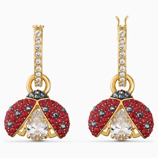 Swarovski Sparkling Dance Ladybug Pierced Earrings Van Adams Jewelers Snellville, GA