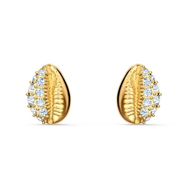 Swarovski Shell Stud Pierced Earrings Van Adams Jewelers Snellville, GA