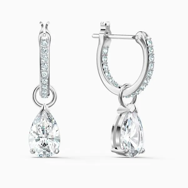 Swarovski Attract Pear Hoop Earrings Van Adams Jewelers Snellville, GA