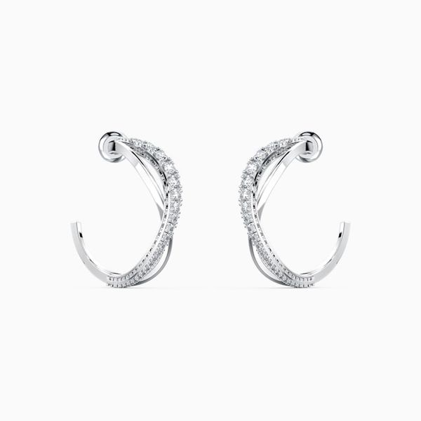 Swarovski Twist Hoop Earrings Van Adams Jewelers Snellville, GA