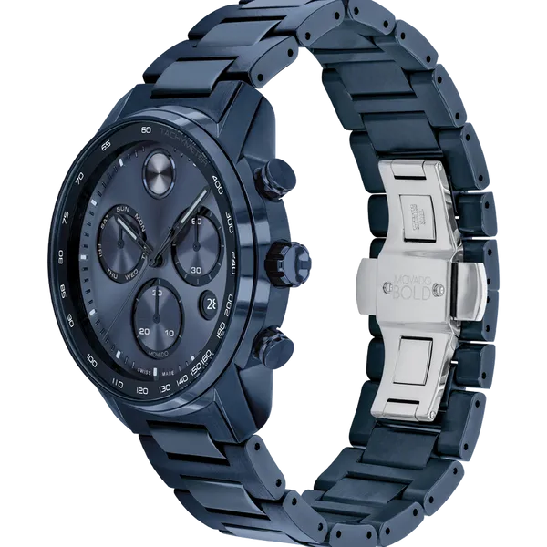 Movado Bold Verso Blue Image 2 Van Adams Jewelers Snellville, GA