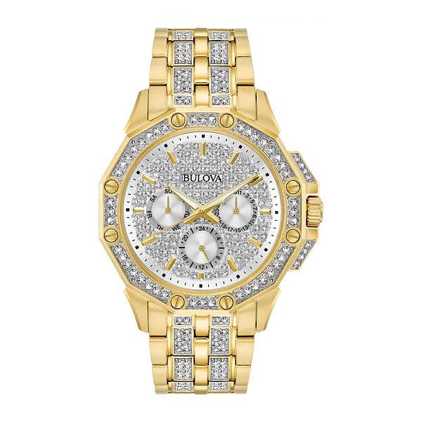 MENS BULOVA GOLD -TONE OCTAVA WATCH Van Adams Jewelers Snellville, GA