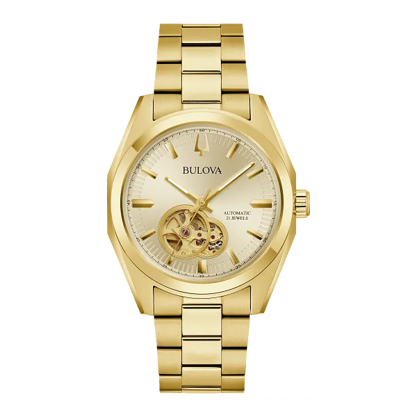 MENS BULOVA GOLD TONE SURVEYOR WATCH Van Adams Jewelers Snellville, GA